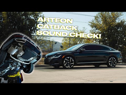 Volkswagen Arteon Milltek Catback Exhaust Install & Sound Comparison