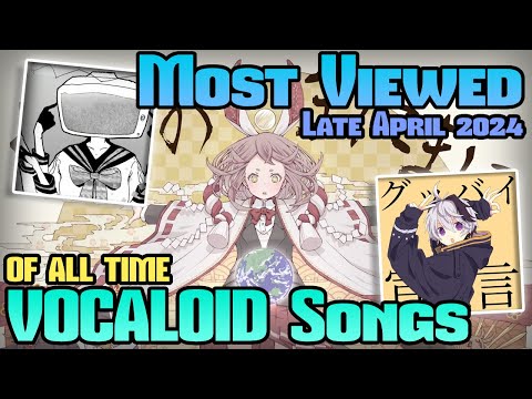 [TOP 200] Most Viewed VOCALOID Songs on YouTube (Late April 2024)