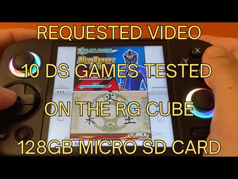 10 DS Games on the RG CUBE Tested | 128 gb Micro SD Card | July 2024 #whattmeter #anbernic #games