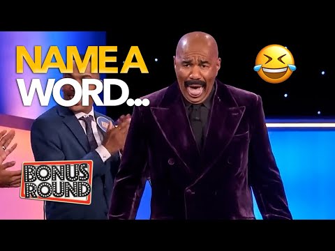 Name A Word ... Family Feud Questions & Answers With Steve Harvey