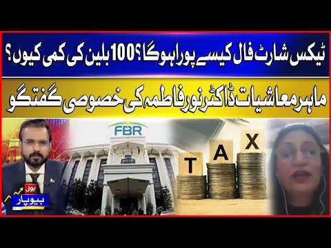 Lack of 100 billions | How will the tax shortfall be met ? | Economist Dr Noor Fatima Special talk