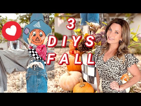 🎃NEW!!! 3 DIY FALL DECOR CRAFTS~SCARECROW + MAILBOX 🎃 I Love Fall ep 27 Olivia's Romantic Home DIY