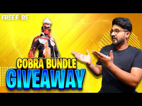 Giveaway Cobra Bundle Redeem Code || Custom Giveaway Cobra Bundle || Free Fire Live Giveaway