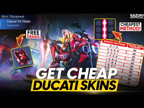 HOW TO GET LEOMORD DUCATI & 3 EPIC SKINS FOR JUST 500 DIAMONDS | DUCATI BINGO PATTERNS