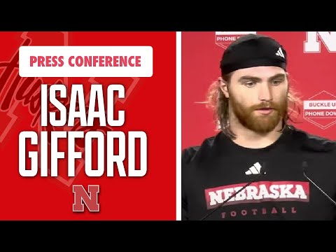 Nebraska Football DB Isaac Gifford meets with the media on Tuesday before Ohio State matchup I GBR