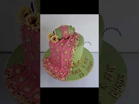 Mehndi cake design trending|#shortsfeed #soumyacakes #ytshorts