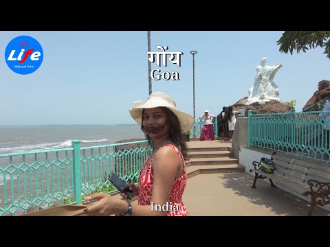 4K HDR // Walking Dona Paula View Point in Panaji, Goa | INDIA