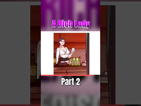 A rich lady manhwa explain hindi, anime shorts #anime #short