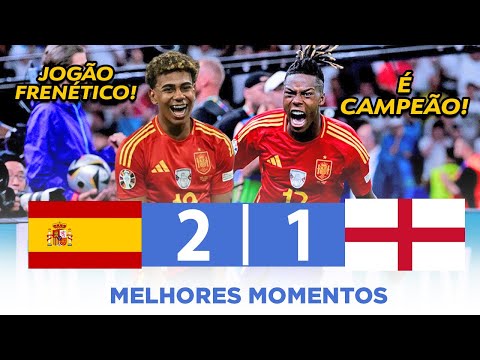 ESPANHA CAMPEÃ DA EURO 2024- ESPANHA 2 X 1 INGLATERRA| MELHORES MOMENTOS HD EUROCOPA