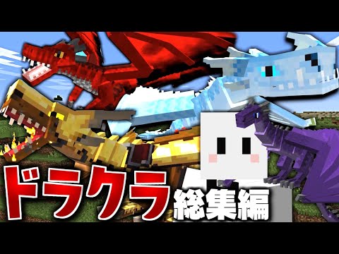 【マインクラフト】ドラゴンだらけの世界で全てのドラゴンを飼いならす - 総集編・一気見【マイクラ】