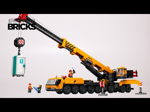 Lego City 60409 Yellow Mobile Construction Crane Speed Build