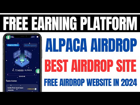 Alpaca Airdrop Mining Site Today | Free Best Airdrop Site | Online Job At Home