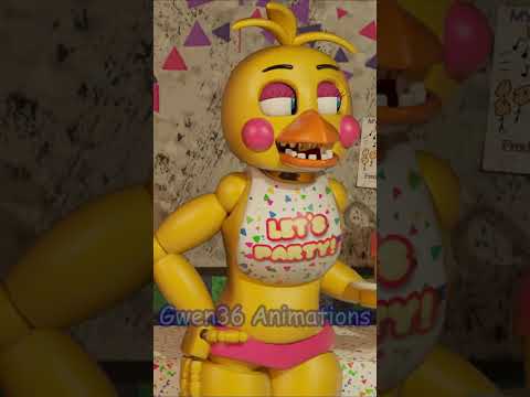 Toy Chica meets Glamrock Chica [FNAF/Blender] #shorts #chica #fnafmeme #glamrockchica #fnafsb