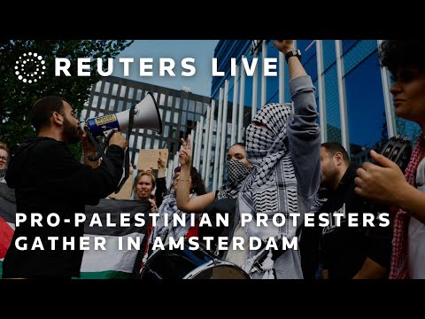 LIVE: Pro-Palestinian protesters gather in Amsterdam