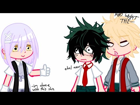 Deku and Bakugo meets their cringe selves