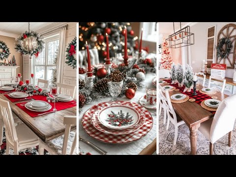 Holiday Dining Room Decor Ideas for a Touch of Christmas Elegance!