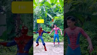 Spider-Man Punch | Spiderman transforms into Super Spider-Man and fights Bad Guy #short #spiderman