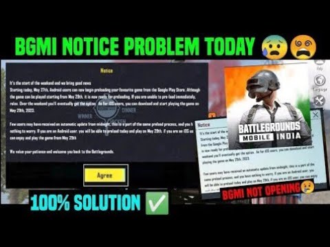 BGMI NOTICE PROBLEM 100%SOLVE | BGMI NOT OPENING SOLVE THIS PROBLEM