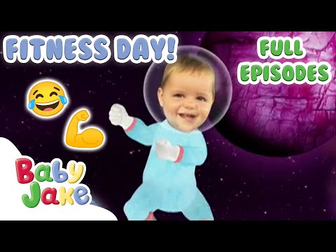 @BabyJakeofficial -  🚀😝 Jumping in SPACE 🪐🐹 | Fitness Day | Full Episode