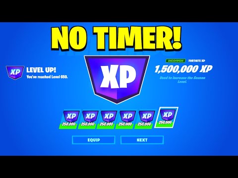 New *NO TIMER* Fortnite XP GLITCH to Level Up Fast in Chapter 5 Season 2! (650k XP)