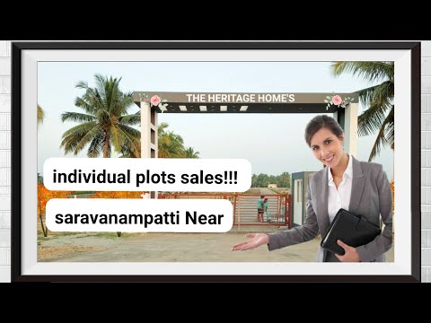 individual plots for sales!! in coimbatore (DTCP APPROVED site)near by saravanampatti/kurumbapalayam