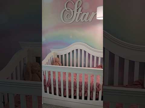 Set up my baby's nursery with me! ✨️💖 #shorts #baby #roomtour