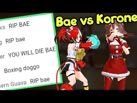 Bae Challenges Korone to a Boxing Match During Their Off-Collab [Hololive]