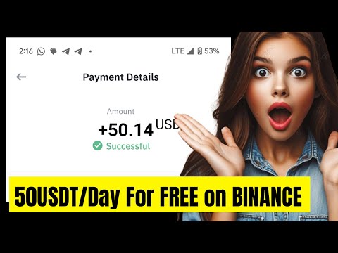 FREE USDT on Binance without investment | Claim 50$ FOR FREE DAILY  | make money online #freeusdt