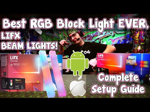 LIFX BEAM LIGHT - BEST RGB MODULAR BLOCK LIGHT SYSTEM! UNBOX, SETUP, APP CONNECTION & BEST ANIMATION