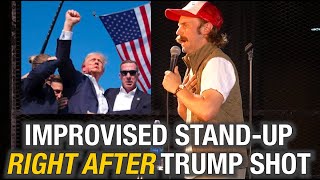 Improvised stand-up right after Trump Shot #standupcomedy #standup #trump