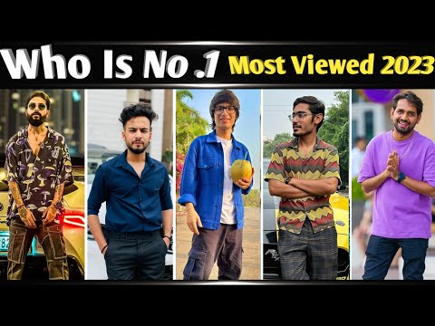 Who Is No.01 YouTuber of India || Top 20 Indian Youtubers 2023, crazy xyz techno Gamerz, uk 07 rider