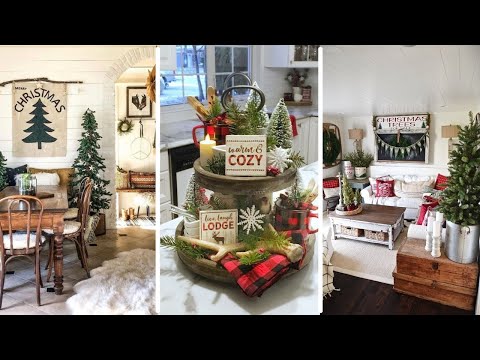 Rustic Elegance: Christmas Vignettes and Farmhouse Decor Inspira