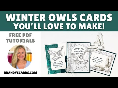 Winter Owl Cards You'll Love to Make!  Give them a Try!