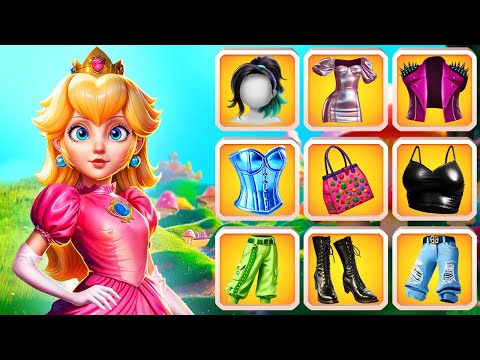 Super Mario Bros:  Princess Peach Glow Up Into Bad Girl!