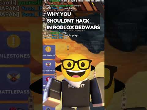 Why you shouldnt HACK! (Roblox Bedwars) #bedwars