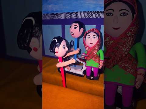 Anaya Dadi or papa ke piche kyu bagh rahe hai #clayart #emotional #emotionalstory #shorts #ytshorts