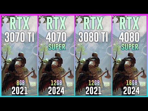 RTX 3070 TI vs RTX 4070 SUPER vs RTX 3080 TI vs RTX 4080 SUPER  - Test in 20 Games