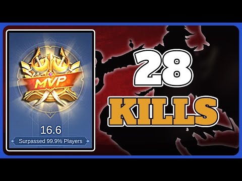 Surpassing 99.9% of Players with 28 Kills  | Mobile Legends