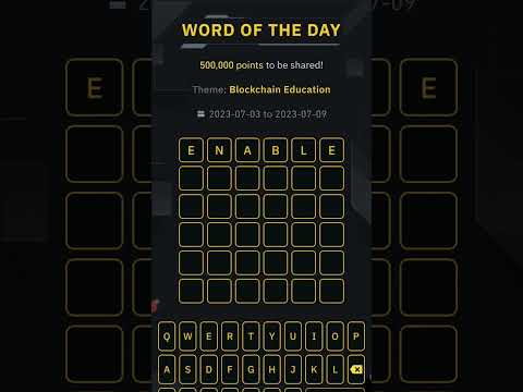 WOTD BINANCE | BINANCE WORD OF THE DAY | 6 LETTER WORD | BIANACE WODL 10 out of 10 win