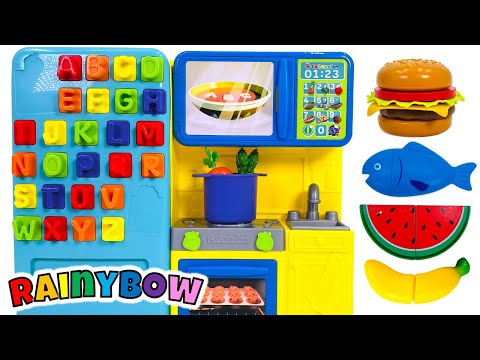 Lets Find Alphabet Foods from A to Z in our ABC Toy Kitchen