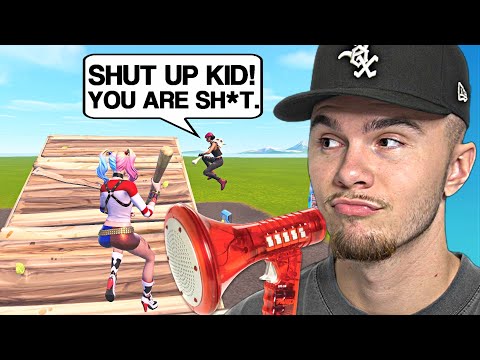 I Trolled Fortnite 1v1's With A Kid Voice Changer!