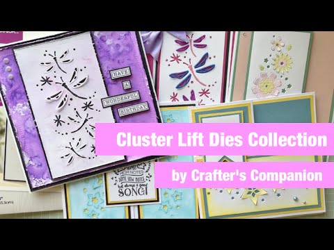 Cluster Lift Dies Collection by #crafterscompanion and few of my DT projects