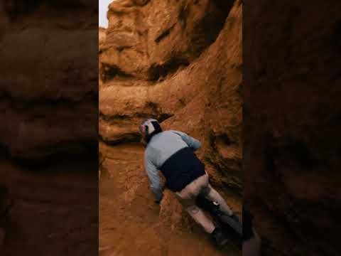 RIDING DOWN A VERTICAL GULLY #kazakhstan #shorts #mtb #athertonbikes #geeatherton #ridgeline