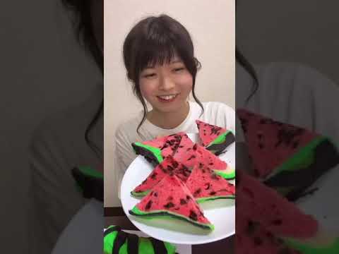 食レポ！スイカパン🍉🍞【難聴うさぎ】