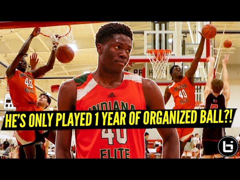 FLORY BIDUNGA HAS ONLY BEEN PLAYING ORGANIZED BASKETBALL FOR A YEAR?! From DR CONGO to INDIANA!