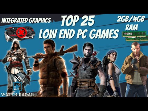 TOP 25 Best Low End PC Games | Intel HD Graphics | 2GB RAM✔️| 4GB RAM✔️