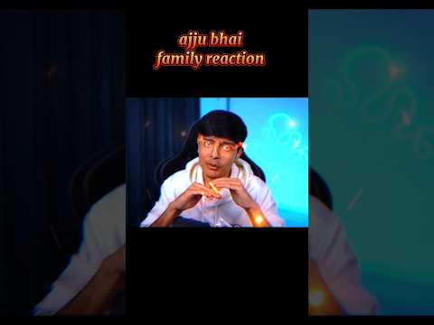 ajju bhai family reaction on papa 🤔 #viral #freefire #youtuber #video creadit by @totalgaming