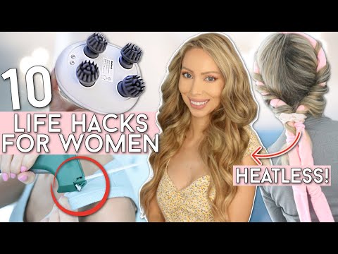 10 NEW *GAME-CHANGING* LIFE HACKS FOR WOMEN!