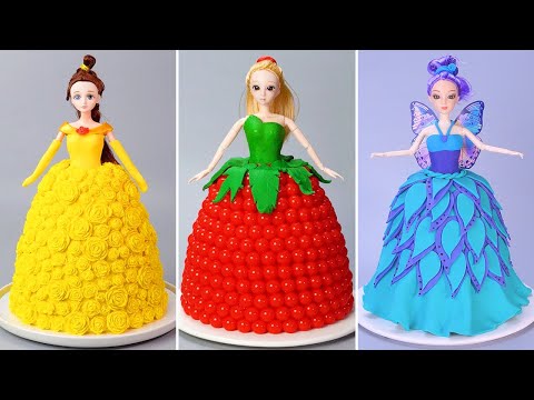 Beautiful Barbie Doll Cake Decorating 👑 Tsunami Doll Cake | Awesome Cake Decorating Tutorial