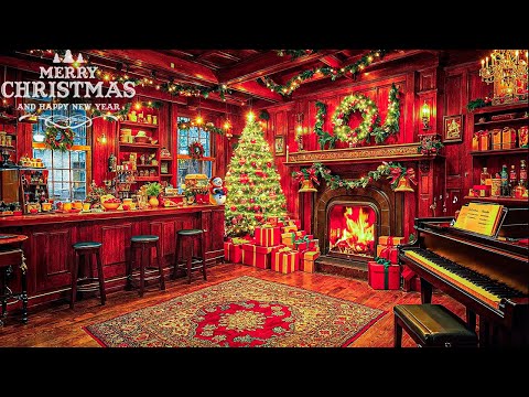 Beautiful Snowy Christmas Ambience 🎁 Top Christmas Songs of All Time, Peaceful Christmas Piano Music